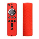 Y1 2 pezzi per Amazon Fire TV Stick 4K 2a generazione Custodia protettiva in silicone anticaduta per telecomando (rosso)