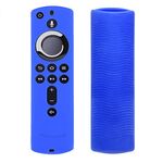 Y1 2 pezzi per Amazon Fire TV Stick 4K 2a generazione Custodia protettiva in silicone anti-caduta per telecomando (blu)