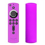 Y1 2 pezzi per Amazon Fire TV Stick 4K 2a generazione telecomando custodia protettiva in silicone anticaduta (viola)