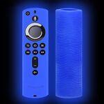 Y1 2 pezzi per Amazon Fire TV Stick 4K 2a generazione telecomando custodia protettiva in silicone anticaduta (blu luminoso)