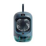 RD22 Ventola rotante per umidificazione Luce calda Atmosfera Luce Agitazione automatica Testa con display digitale Raffreddatore d'aria (verde)