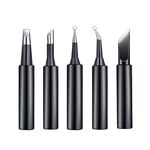 5-in-1 Universal 936 Stazione di saldatura Set di teste per saldatura a saldatore nero