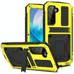 Custodia per telefono antiurto antipolvere impermeabile per Samsung Galaxy S23 5G R-JUST Life (gialla)