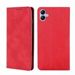 Per Samsung Galaxy A04e 4G Skin Feel Custodia magnetica orizzontale in pelle con vibrazione (rosso)