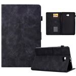 Per Samsung Galaxy Tab A 10.1 2016 T580 Custodia per tablet in pelle goffrata con torre (nero)