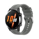 Per Huawei Watch Buds / Watch 3 Pro Nuovo cinturino per orologio con fibbia in silicone argento da 22 mm (grigio)