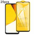 Per vivo Y35 25 pezzi 9D Full Glue Screen Pellicola in vetro temperato