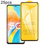 Per OPPO A1 5G / 4G 25 pezzi 9D Full Glue Screen Pellicola in vetro temperato