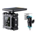 Monitor di pressione dei pneumatici senza fili solare per moto con schermo a colori M9 con supporto fisso M10