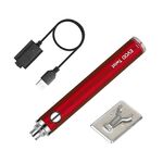 Strumenti di riparazione della saldatura dell'interfaccia 510 del ferro di ricarica wireless 5V 8W con coperchio di protezione antiscottatura (rosso)