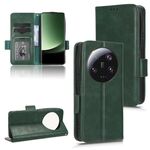 Custodia per telefono in pelle con motivo a triangolo ultra simmetrico per Xiaomi 13 (verde)