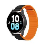 Cinturino magnetico in silicone DUX DUCIS, dimensioni: 22 mm (nero arancione)