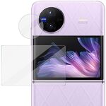 Per vivo X Flip 1 imposta l'anello di protezione della fotocamera posteriore in vetro temperato imak + adesivo per schermo posteriore in vetro