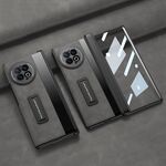 Per vivo X Fold2 GKK Custodia per telefono in pelle con cerniera pieghevole smerigliata integrata con supporto (grigio)