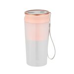 LGZ-1 500ml 50W 4 lame Spremiagrumi portatile elettrico Estrattore di succo ricaricabile (rosa)