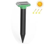SJZ038 Repellente per topi ad ultrasuoni solare impermeabile per esterni Repeller per animali ad ultrasuoni, colore: verde