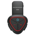 Auricolare Bluetooth 5.3 impermeabile per mezzo casco da motociclista LX1, versione: inglese (rosso classico)