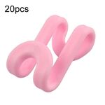 Ganci di collegamento per grucce a forma di S, ganci per organizer per armadio (rosa)