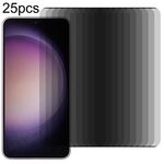 Per Samsung Galaxy S23 5G 25 pezzi pellicola in vetro temperato per privacy con bordo curvo 3D ultrasottile, supporto per sblocco