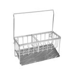 Scolapiatti in spugna in acciaio inox Scaffale portaoggetti multifunzionale, stile: Rag Model