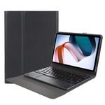 Custodia in pelle per tastiera Bluetooth ultrasottile per Xiaomi Redmi Pad con touchpad (nero)