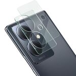 Per vivo Y78+ 5G imak Pellicola in vetro temperato con obiettivo per fotocamera posteriore integrata con copriobiettivo