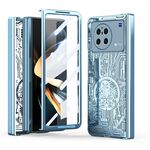 Per vivo X Fold Mechanical Legend Custodia per telefono all-inclusive galvanica integrata (blu)