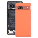 Per Google Pixel 7A Cover posteriore batteria originale con copriobiettivo fotocamera (arancione)