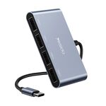 Adattatore HUB per docking station multifunzione USB-C / Type-C Yesido HB13 4 in 1