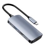 Yesido HB16 7 in 1 Porte USB-C / Type-C Adattatore HUB docking station multifunzionale