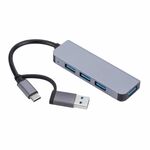 2301 4 in 1 Adattatore HUB per docking station multifunzione da USB+USB-C/Tipo-C a USB