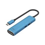 V264B 3 in 1 da USB-C / Tipo-C a USB3.0 + PD3.0 + DP1.4 Adattatore multi-splitter a 3 porte HUB OTG
