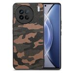 Cover posteriore in pelle mimetica per vivo X90 (marrone)