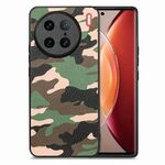 Custodia per cellulare con cover posteriore in pelle mimetica per vivo X90 Pro (verde)
