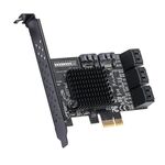 Scheda di espansione adattatore PCIE da 1X a 8 porte SATA 3.0 Convertitore ASMedia ASM1166