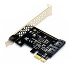 PCE2SAT-A01 Scheda di espansione PCI-E 1X a SATA3.0 Scheda di trasferimento da 6 Gbps