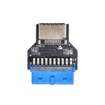 USB 3.0 19PIN Header to Type-E Front A-Key Interface Estende le porte USB al PC, Spec: Up-high