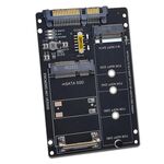 SATA 22PIN a MSATA o M.2 NGFF SATA Card 2 in 1 Scheda convertitore SSD Solo scheda