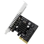 Scheda di espansione PCI-E a 5 SATA 3.0 (deflettore alto completo)