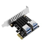 Estensione della scheda grafica della scheda di espansione della porta USB 3.0 da PCIE a PCI-E4 (deflettore mezzo alto)
