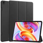 Per Teclast T50 Custer Pure Color 3-Fold Holder Custodia per tablet in pelle intelligente (nero)