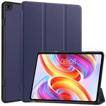 Per Teclast T50 Custer Pure Color 3-Fold Holder Custodia per tablet in pelle intelligente (blu scuro)