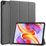 Per Teclast T50 Custer Pure Color 3-Fold Holder Custodia per tablet in pelle intelligente (grigio)