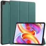 Per Teclast T50 Custer Pure Color 3-Fold Holder Custodia per tablet in pelle intelligente (verde scuro)