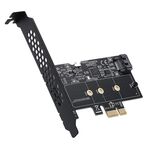 Scheda di espansione PCI-E a SATA3.0 + M2 NGFF Scheda di trasferimento su disco rigido 6G (nero)