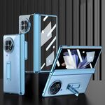 Custodia per telefono con cerniera pieghevole integrata per vivo X Fold2 GKK con supporto (blu)