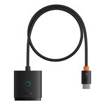 Switcher convertitore HDMI Baseus 2 In 1 Out con cavo da 1 m (nero)