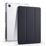 Per OPPO Pad Air 10.36 2022 Custodia per tablet in pelle TPU trasparente pieghevole a 3 pieghe con slot per penna (nero)