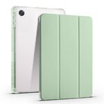 Per OPPO Pad Air 10.36 2022 Custodia per tablet in pelle TPU trasparente pieghevole a 3 pieghe con slot per penna (verde Matcha)