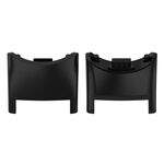 Per Xiaomi Mi Band 8 1 paio di connettori per cinturino in plastica per PC (nero)